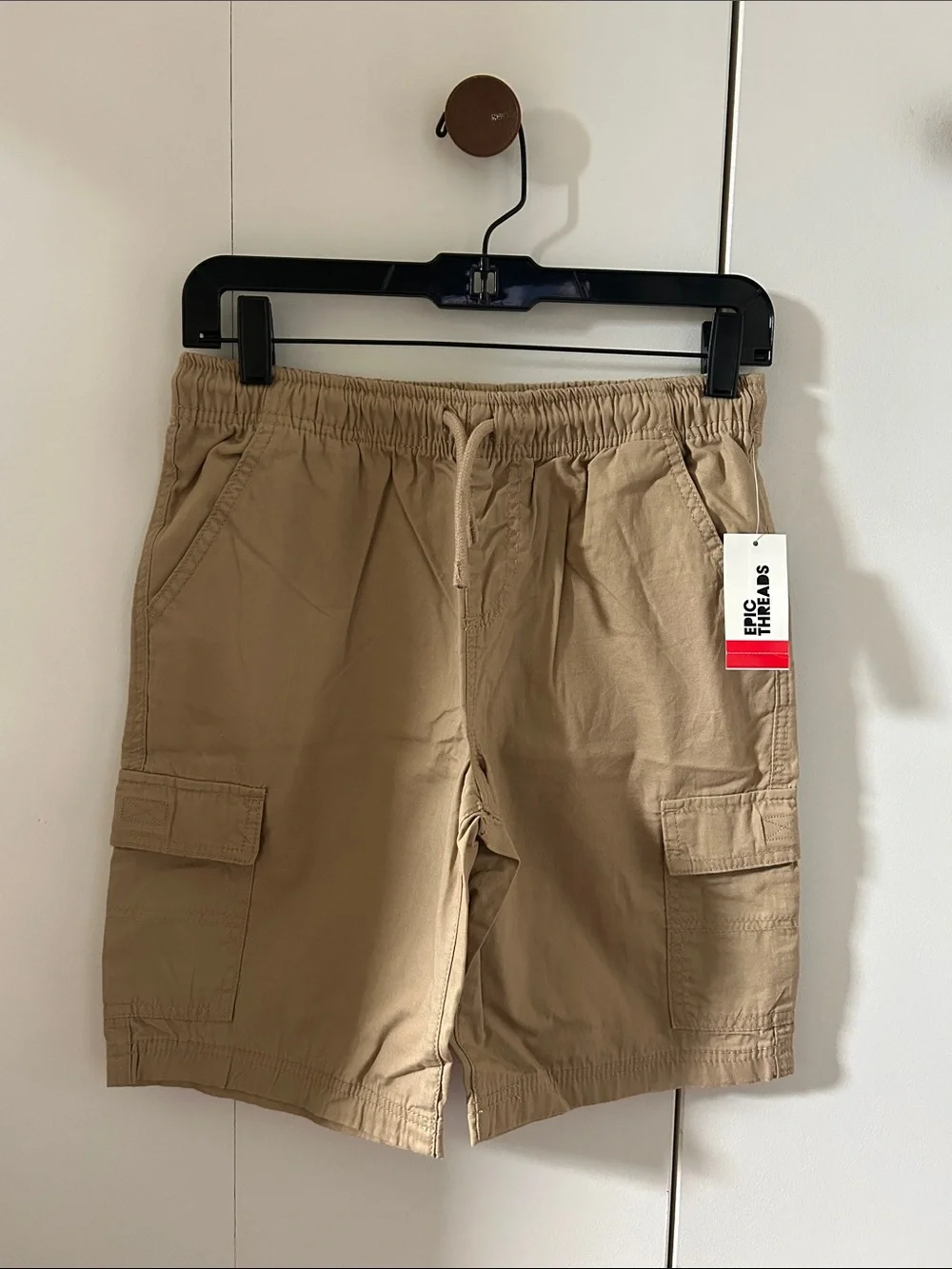 Epic Threads Tan Cargo Drawstring Shorts - Picture 1 of 2